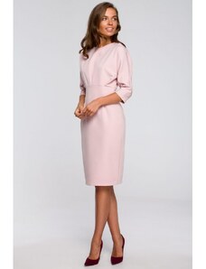 Stylove Ženska midi haljina Estrineve S242 puderasto ružičasta L