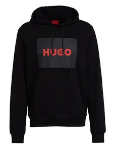 HUGO Sweater majica 'Duratschi' crvena / crna