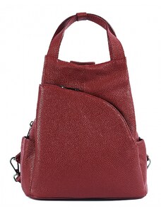 Luksuzna Talijanska torba od prave kože VERA ITALY "Bareha", boja crvena, 21x22cm