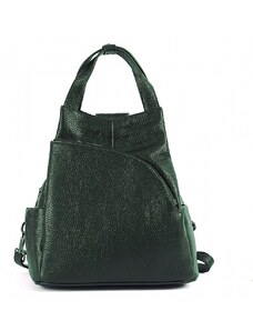 Luksuzna Talijanska torba od prave kože VERA ITALY "Kareha", boja tamno zeleno, 21x22cm