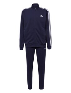 ADIDAS SPORTSWEAR Odjeća za vježbanje 'Basic 3-Stripes French Terry' noćno plava / bijela