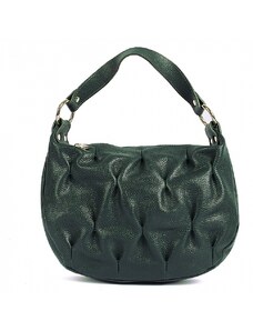 Luksuzna Talijanska torba od prave kože VERA ITALY "Korehana", boja tamno zeleno, 25x33cm
