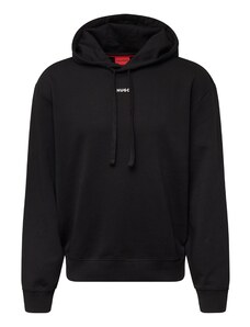 HUGO Sweater majica 'Dapo' crna / bijela