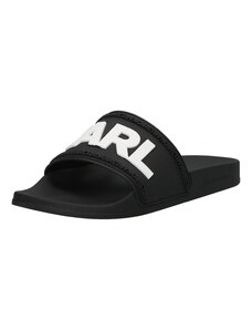 Karl Lagerfeld Natikače s potpeticom 'KONDO' crna / bijela