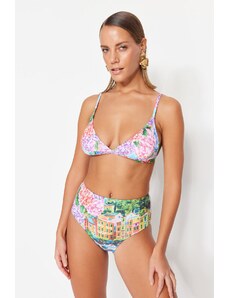 Trendyol raznobojni cvjetni bikini top