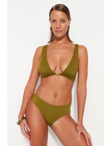 Trendyol zeleni trokut accessorized Bikini Top