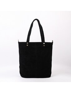 Luksuzna Talijanska torba od prave kože VERA ITALY "Olaine", boja crna, 34x37cm