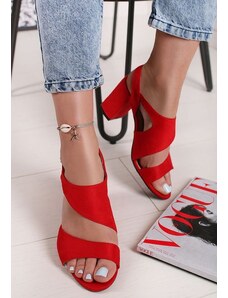 Zapatos Sandale elegantne Floresta Crveno