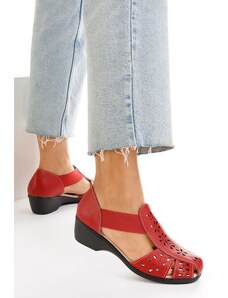 Zapatos Sandale od prirodne kože Melona Crveno