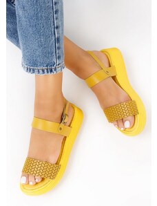 Zapatos Sandale od prirodne kože Legoa Žuto