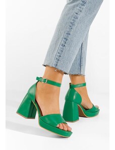 Zapatos Sandale s petu Alexaria Zeleno