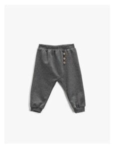 Koton Baby Boy Jogger Sweatpants Button Detailed Elastic Waist