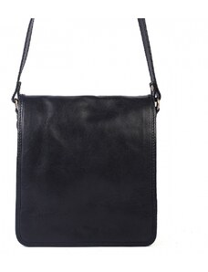 Luksuzna Talijanska torba od prave kože VERA ITALY "Aldo", boja crna, 24x22cm