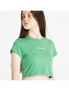 Tommy Hilfiger Tommy Jeans Essential Logo Cropped T-Shirt Green