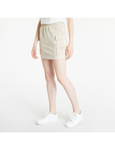 Calvin Klein Jeans Embroidered Monologo Straight Skirt Beige