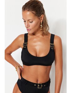 Trendyol crni Bralette accessorized Bikini Top