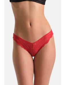 Dagi Red Back Low-cut Lace Brazilian Panties