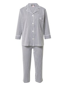 Lauren Ralph Lauren Pidžama mornarsko plava / bijela