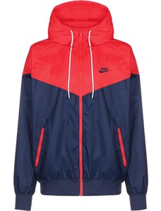 Nike Sportswear Prijelazna jakna 'Heritage Essentials' noćno plava / jarko crvena