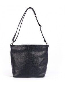 Luksuzna Talijanska torba od prave kože VERA ITALY "Henda", boja crna, 24x34cm