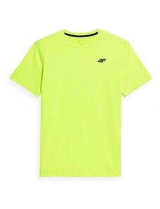 4F Tehnička sportska majica neonsko zelena / crna