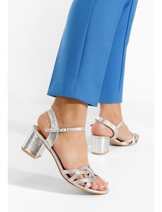 Zapatos Sandale s petu Myla srebrno