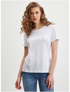 White Women's T-Shirt Guess Agata - Women