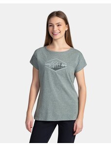 Women's cotton T-shirt Kilpi NELLIM-W Dark green
