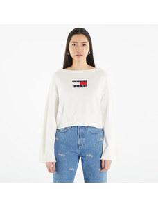 Tommy Hilfiger Tommy Jeans Lw Center Flag S Pullover White