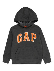 GAP Sweater majica 'NEW CAMPUS' tamo siva / narančasta / bijela