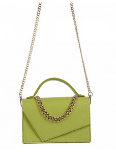 Luksuzna Talijanska torba od prave kože VERA ITALY "Lestari", boja zelena, 13x20cm