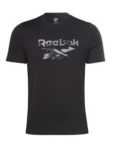 Reebok Identity Modern Camo Short Sleeve Shirt, Black - S