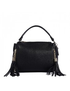 Luksuzna Talijanska torba od prave kože VERA ITALY "Dismara", boja crna, 20x24cm
