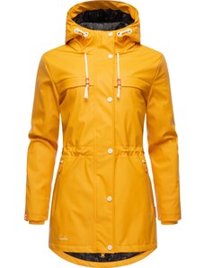 NAVAHOO Prijelazni kaput 'Rainy Forest' žuta / narančasta / bijela
