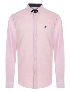 DENIM CULTURE Košulja 'Delmar' mornarsko plava / roza / roza