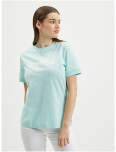 Turquoise Women's T-Shirt Guess Dalya - Women