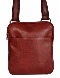 Luksuzna Talijanska torba od prave kože VERA ITALY "Jack", boja crvena, 20x17cm