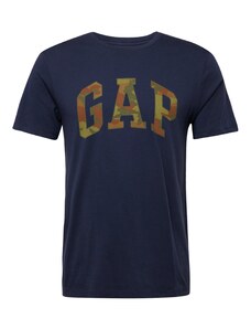 GAP Majica mornarsko plava / smeđa / maslinasta / svijetlozelena