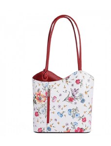 Luksuzna Talijanska torba od prave kože VERA ITALY "Imi", boja ispis u boji, 26x26cm