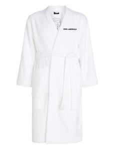 Karl Lagerfeld Dugi kupaći ogrtač 'Ikonik 2.0' bijela