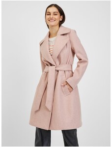 Orsay ružičasti ženski zimski kaput s remenom - Žene