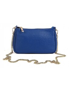 Luksuzna Talijanska torba od prave kože VERA ITALY "Kralskota", boja kraljevski plava, 12x20cm