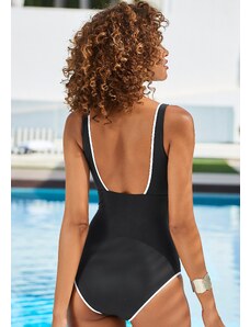 VIVANCE Jednodijelni kupaći kostim crna / bijela