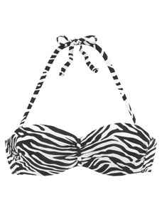 VENICE BEACH Bikini gornji dio crna / bijela