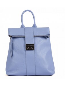 Luksuzna Talijanska torba od prave kože VERA ITALY "Kaleba", boja plava, 32x35cm