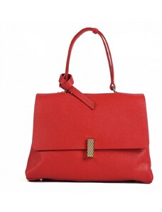 Luksuzna Talijanska torba od prave kože VERA ITALY "Detrusia", boja crvena, 23x30cm