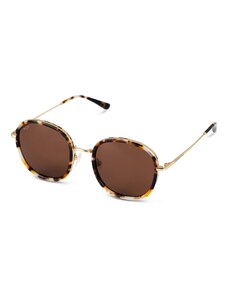 Kapten & Son Sunčane naočale 'Rotterdam Desert Speckled Brown' smeđa / zlatna / svijetlonarančasta / crna