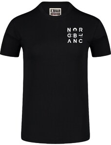 Nordblanc Crna ženska majica od organskog pamuka LETTERS