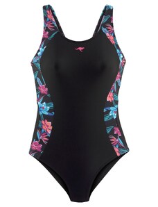 KangaROOS Sportski kupaći kostim svijetloplava / roza / crna