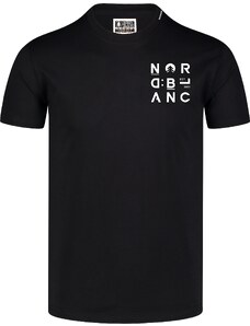 Nordblanc Crna muška majica od organskog pamuka COMPANY